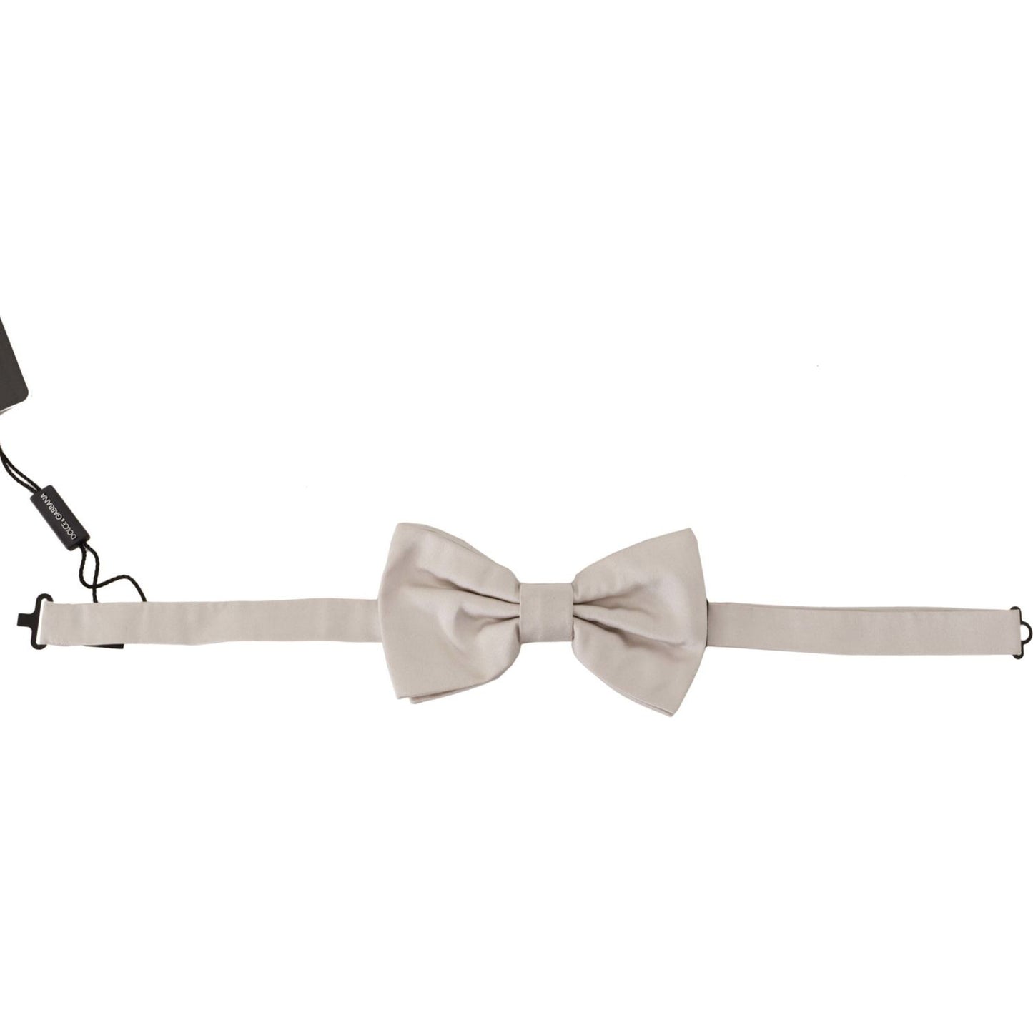 Dolce & Gabbana Exquisite Silk Gray Bow Tie Dolce & Gabbana