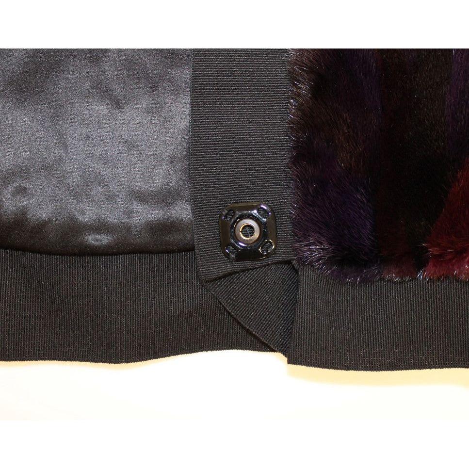 Dolce & Gabbana Exquisite Purple MINK Fur Scarf Wrap Dolce & Gabbana