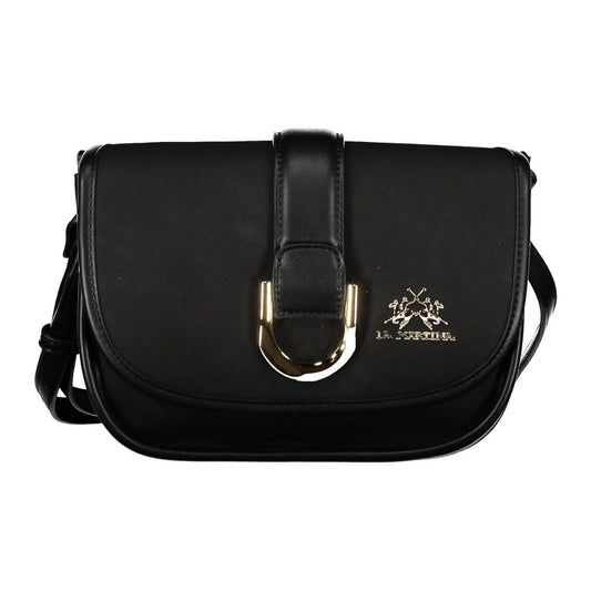 La Martina Black Polyethylene Women Handbag La Martina