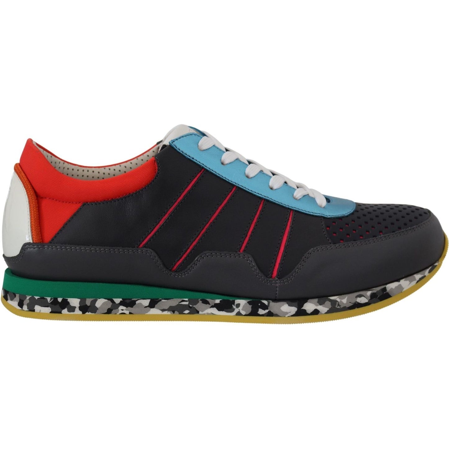 Dolce & Gabbana Multicolor Leather-Blend Low Top Sneakers Dolce & Gabbana