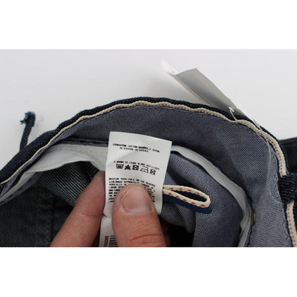 Acht Blue Cotton Regular Straight Fit Jeans