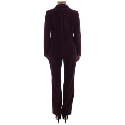 BENCIVENGA Purple Wool Suit T-Shirt Set