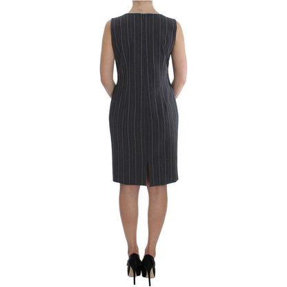 BENCIVENGA Gray Stretch Suit Sheath Dress & Blazer Set