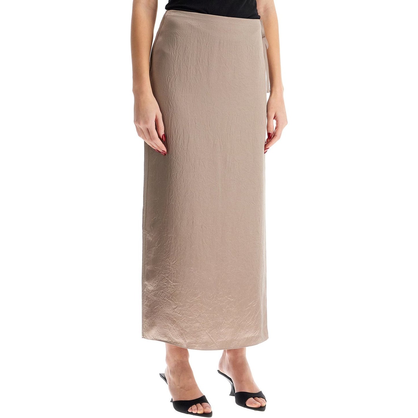 FILIPPA K 'ruffled satin midi skirt with Skirts FILIPPA K