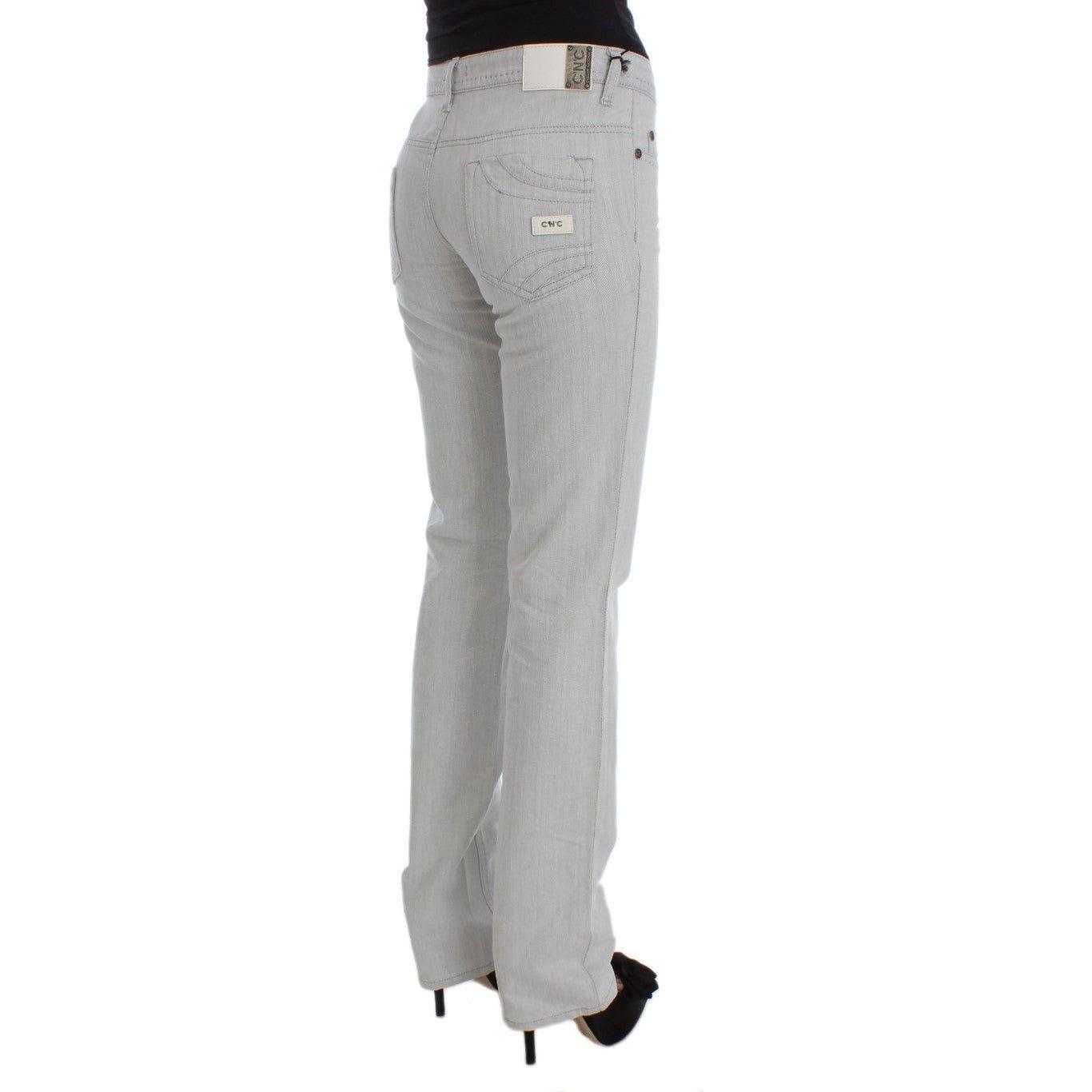 Costume National Chic Gray Slim Fit Designer Jeans Costume National