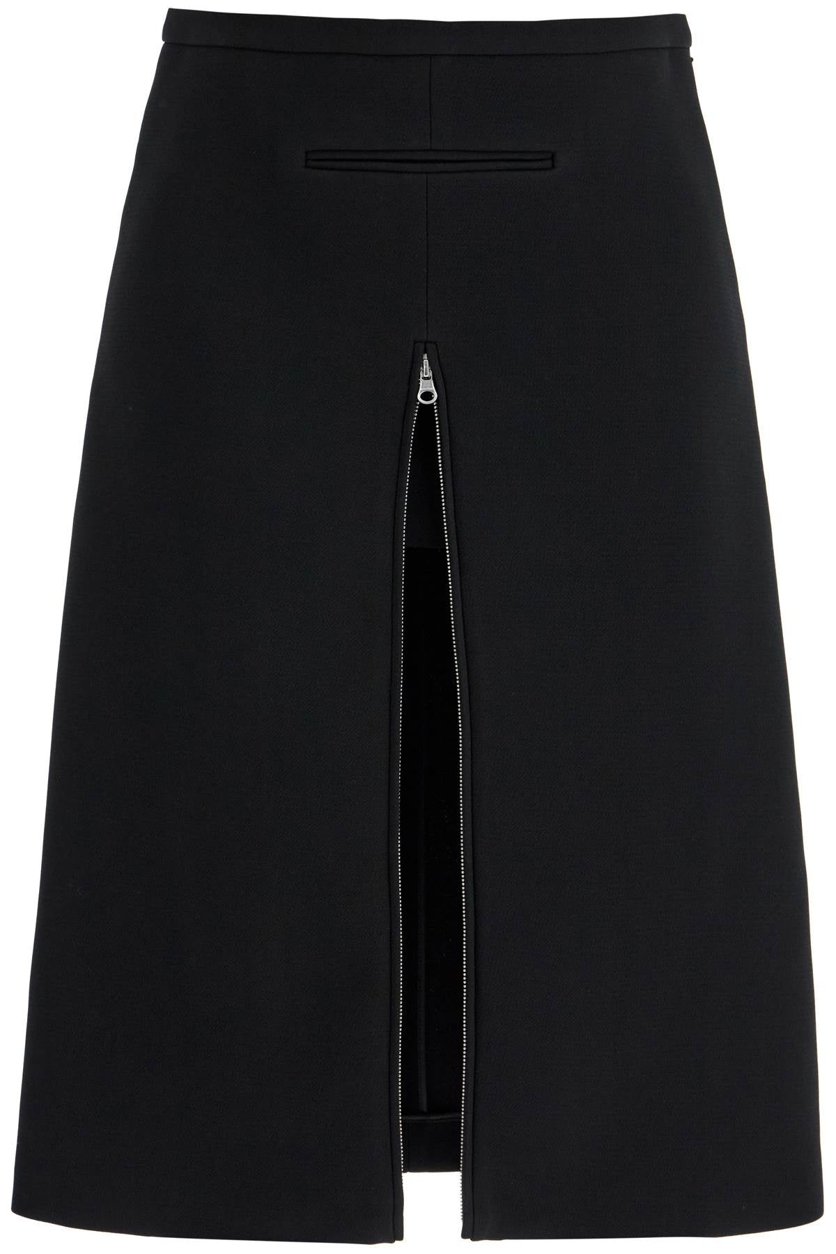 Courreges midi twill skirt with zipper Skirts Courreges