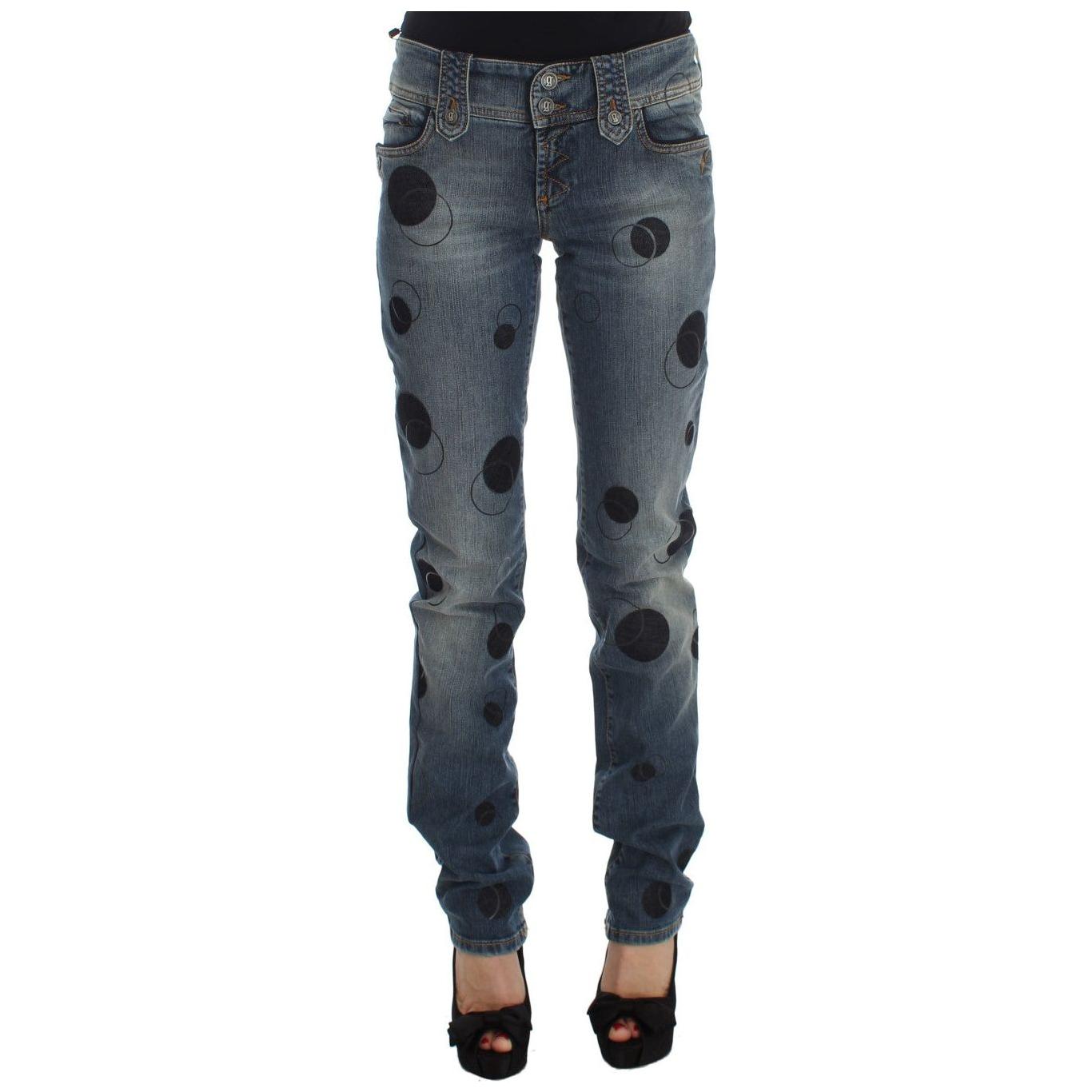 John Galliano Chic Slim Fit Bootcut Jeans in Blue Wash John Galliano