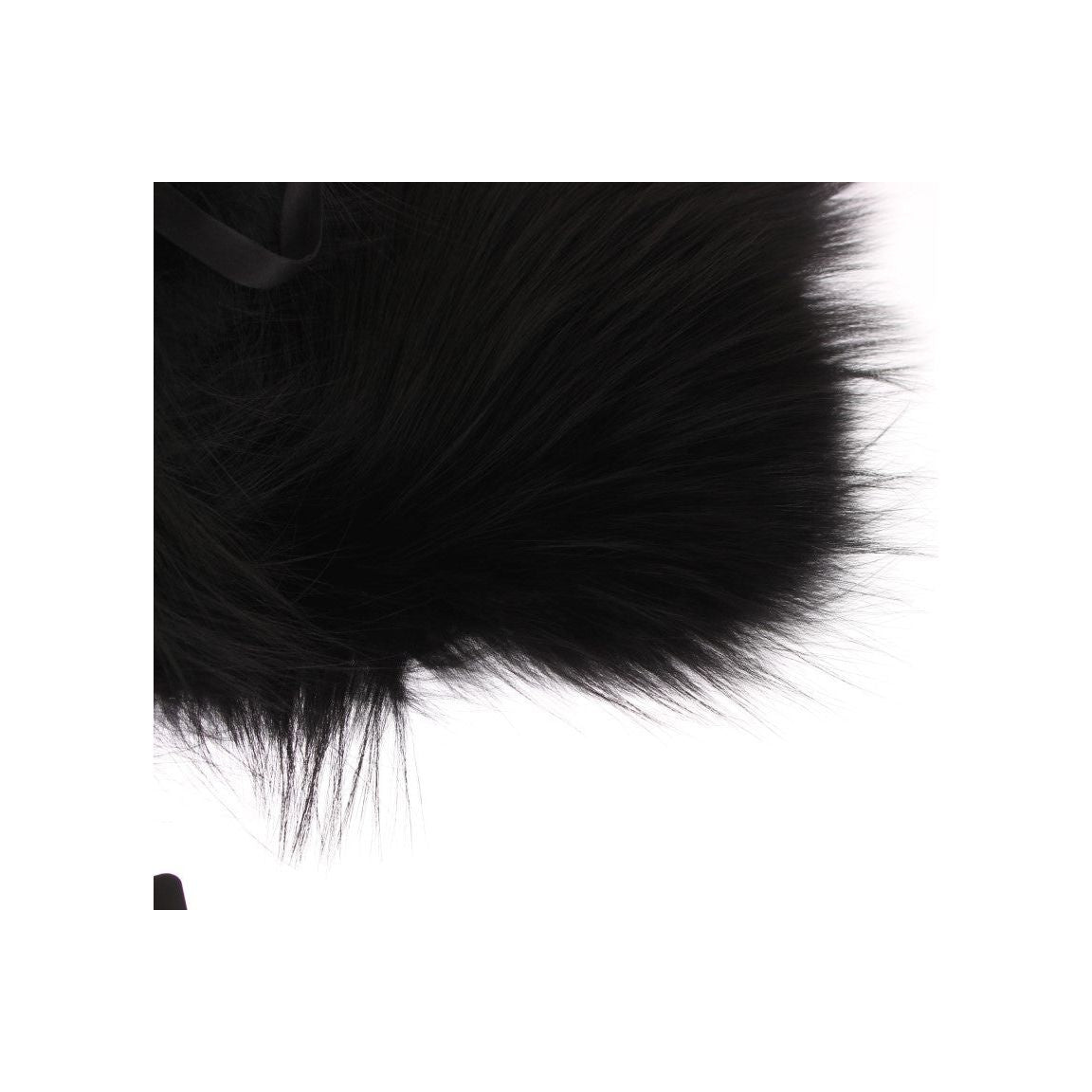 Dolce & Gabbana Black Fox Fur Chic Shoulder Wrap Fur Scarves Dolce & Gabbana