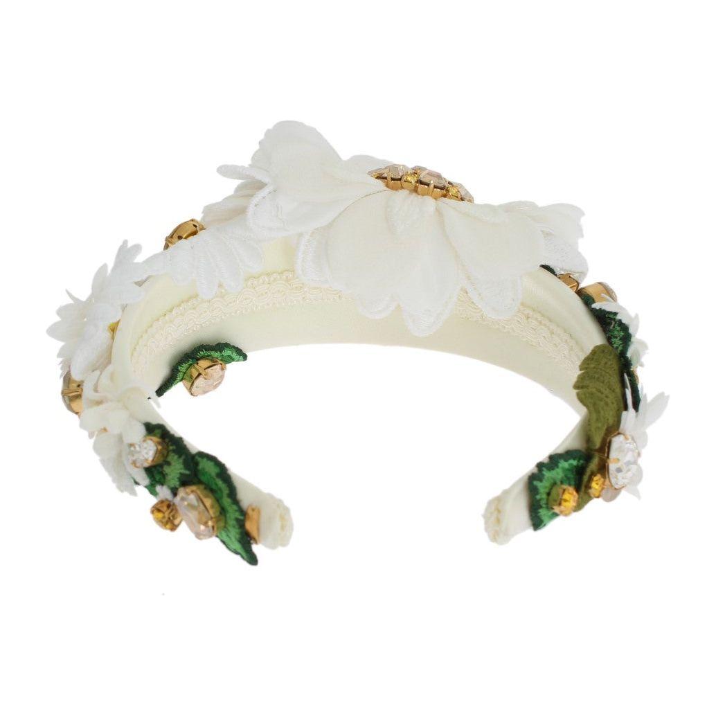 Dolce & Gabbana Sunflower Crystal Luxury Headband Dolce & Gabbana