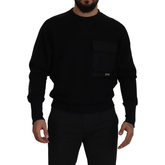 Dolce & Gabbana Elegant Crewneck Cotton Blend Sweater Dolce & Gabbana