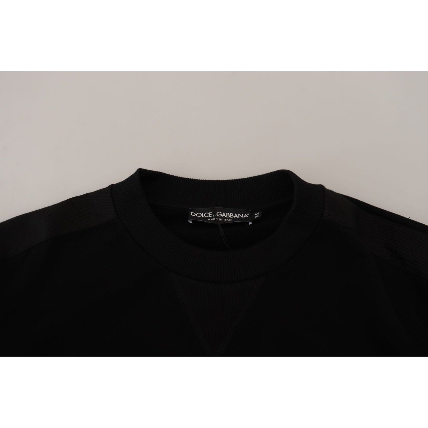 Dolce & Gabbana Elegant Crewneck Cotton Blend Sweater Dolce & Gabbana