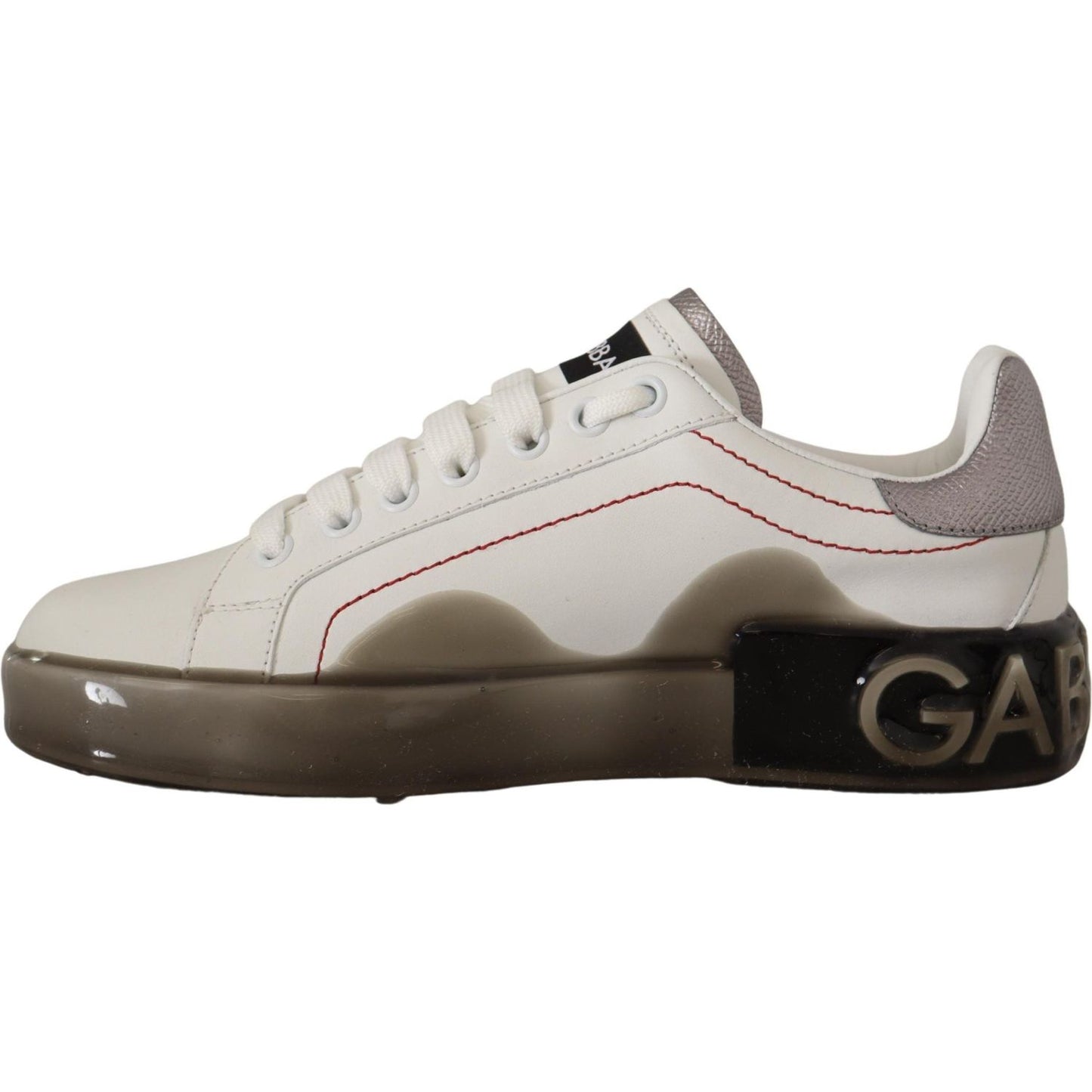 Dolce & Gabbana Elegant White Leather Sneakers Dolce & Gabbana