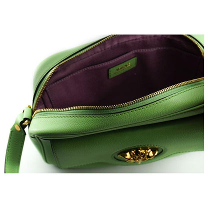 Versace Mint Green Calf Leather Camera Shoulder Bag