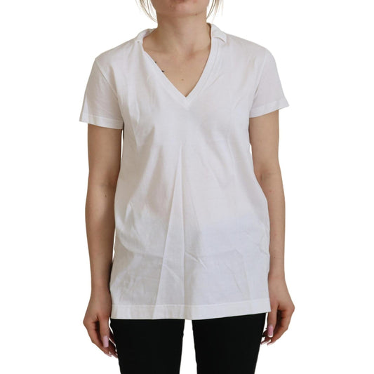 Dolce & Gabbana Elegant White Cotton Top Tee Dolce & Gabbana