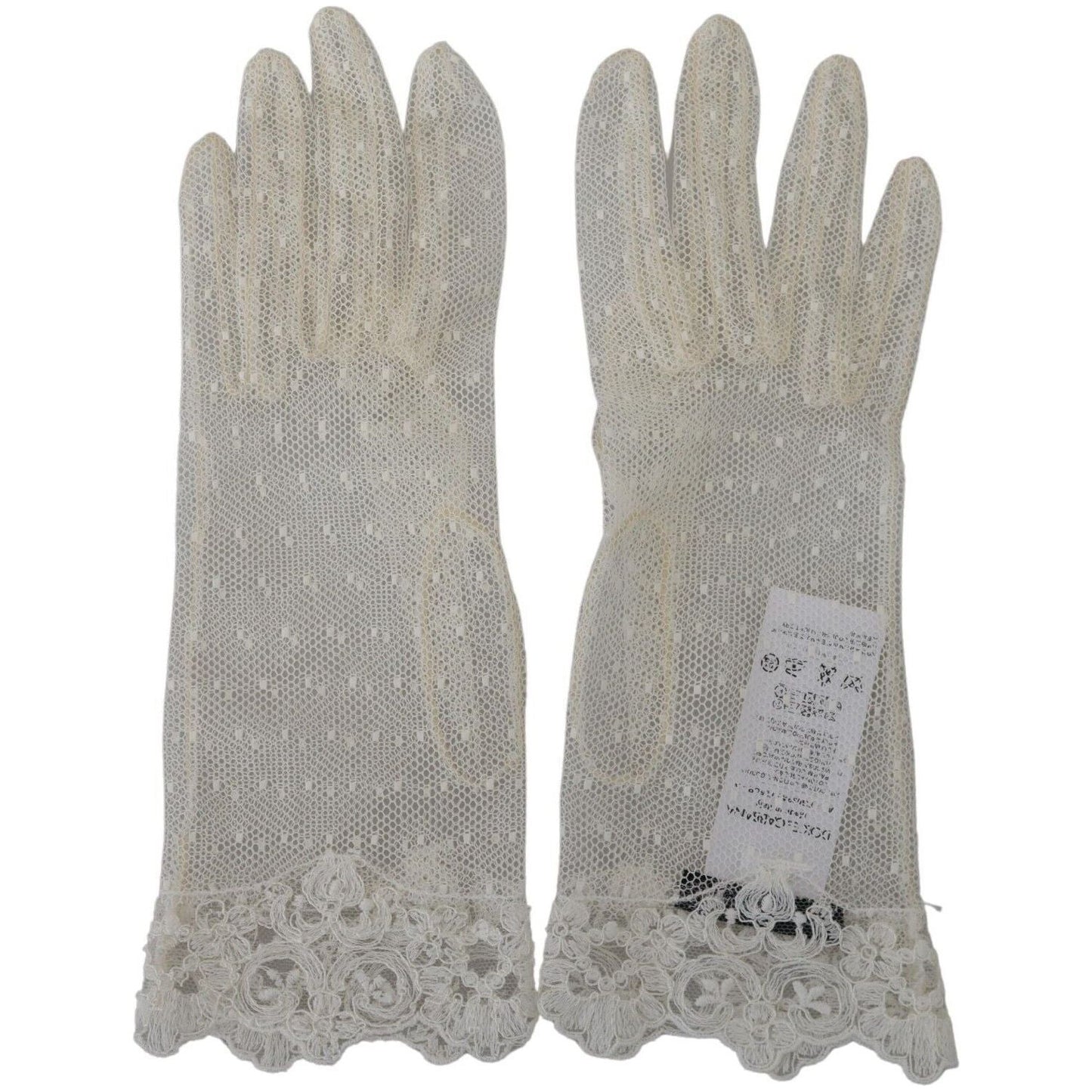 Dolce & Gabbana Chic White Wrist Length Gloves Dolce & Gabbana