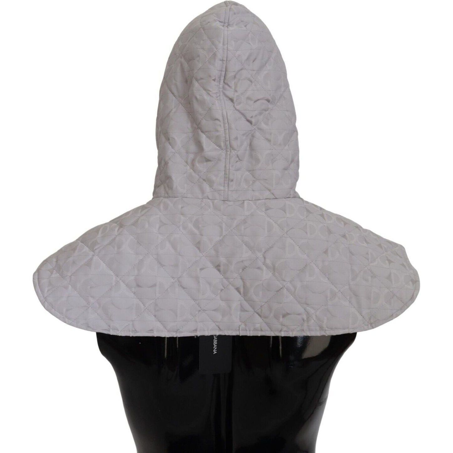 Dolce & Gabbana Elegant White Nylon Whole Head Wrap Hat Dolce & Gabbana