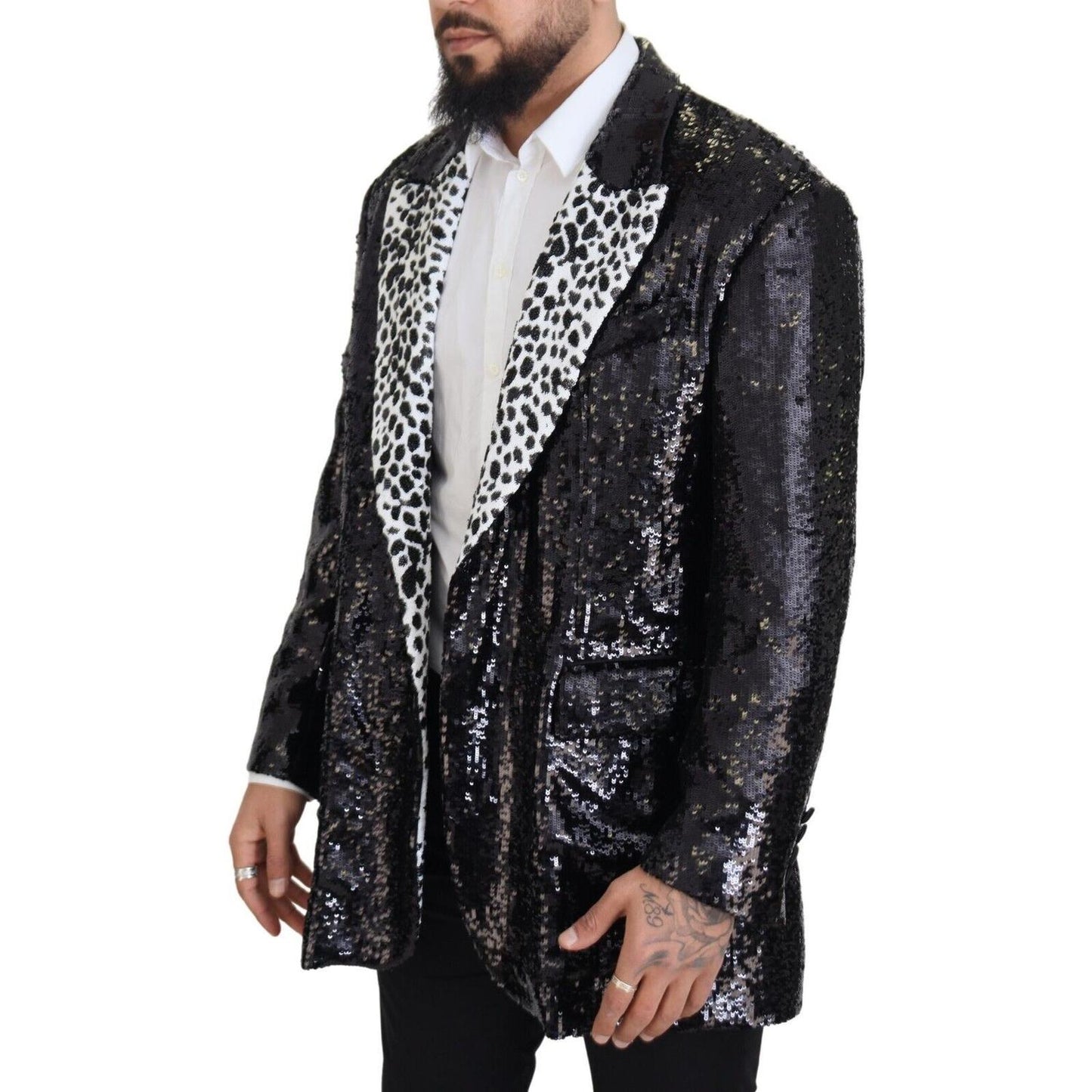 Dolce & Gabbana Elegant Black Single Breasted Blazer Dolce & Gabbana