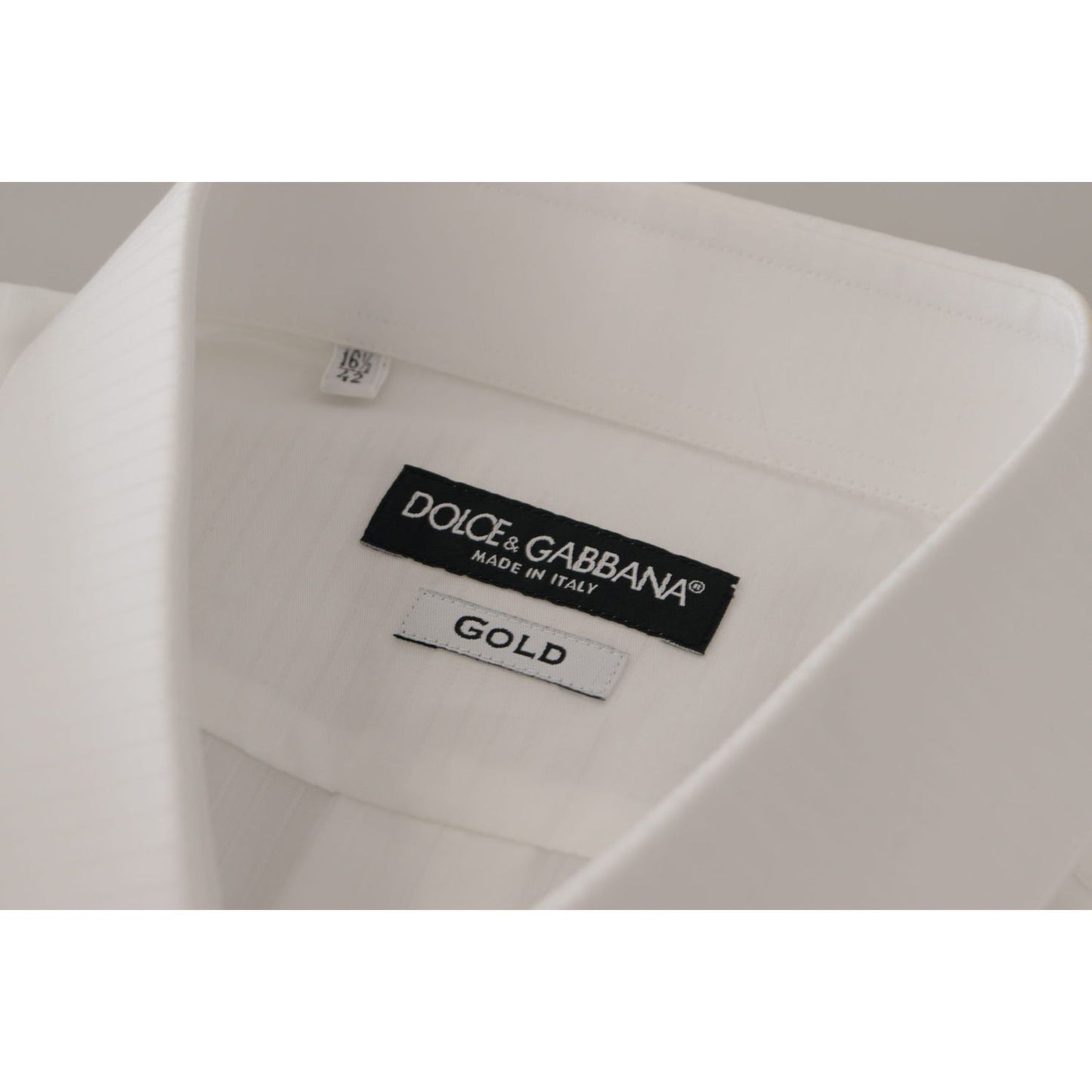 Dolce & Gabbana Elegant White Cotton Dress Shirt Dolce & Gabbana