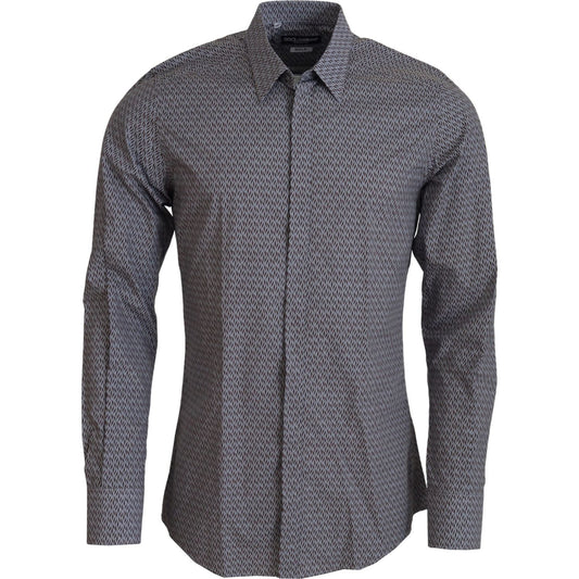 Dolce & Gabbana Elegant Slim Fit Formal Cotton Shirt Dolce & Gabbana