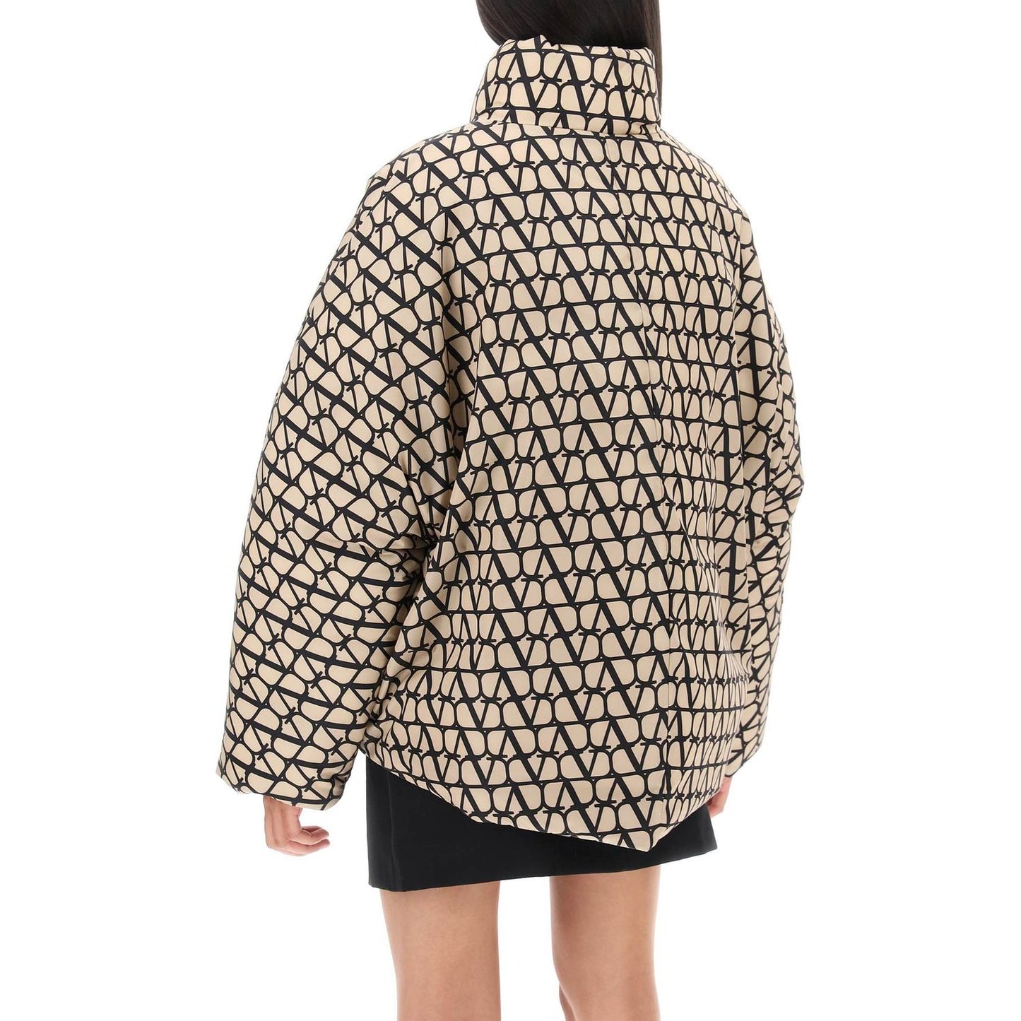 Valentino Garavani toile iconographe oversized puffer jacket Jackets Valentino Garavani