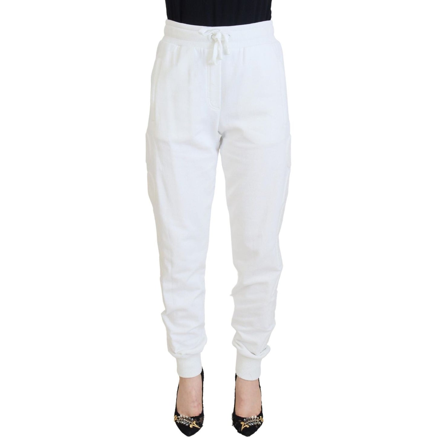 Dolce & Gabbana Elegant White Cotton Trousers Dolce & Gabbana