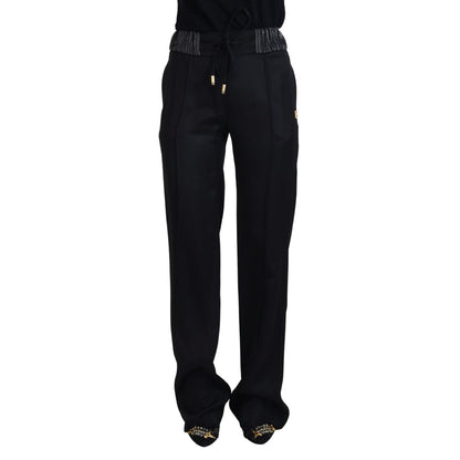 Dolce & Gabbana Black Straight Fit Cotton Pants