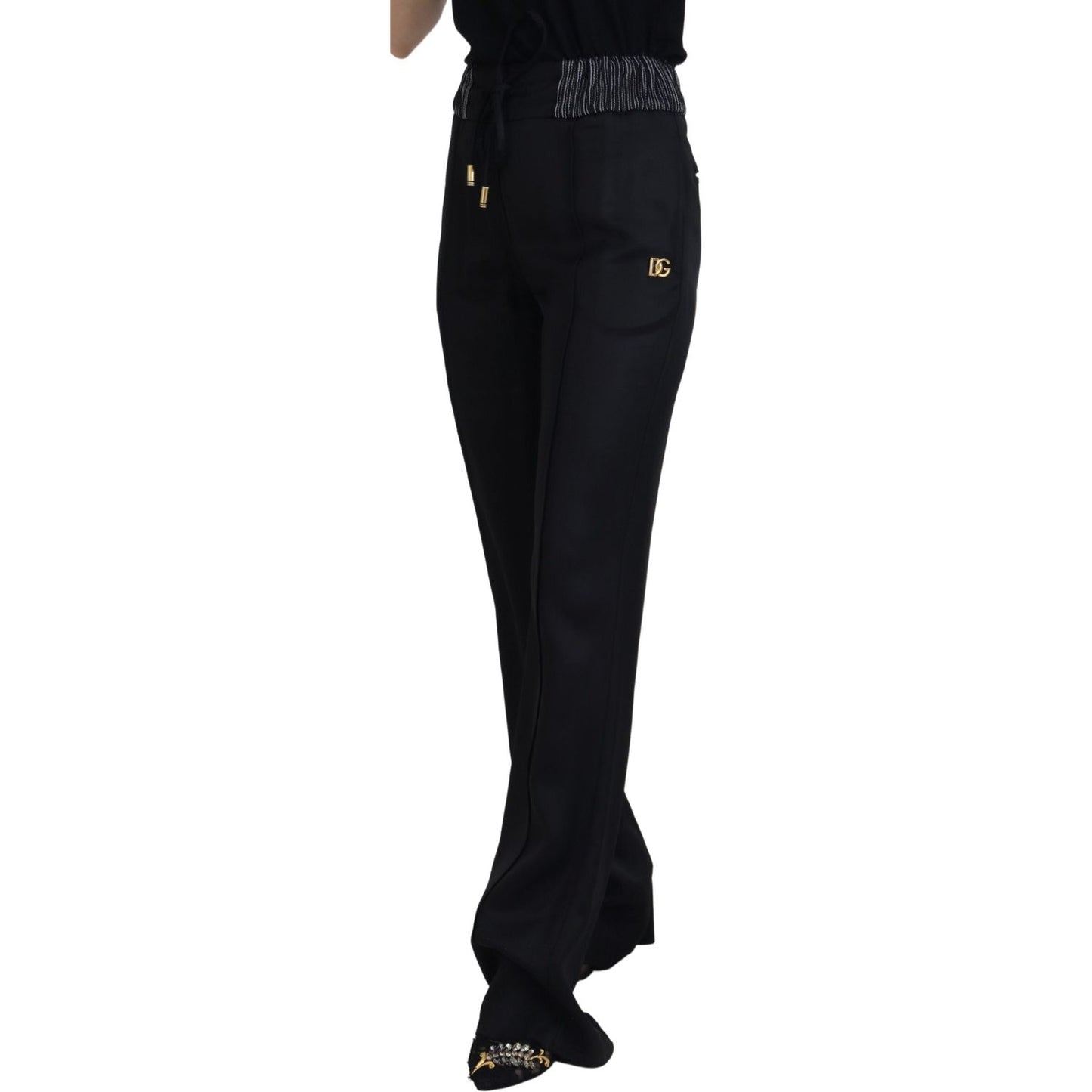 Dolce & Gabbana Elegant Black Cotton Pants Dolce & Gabbana