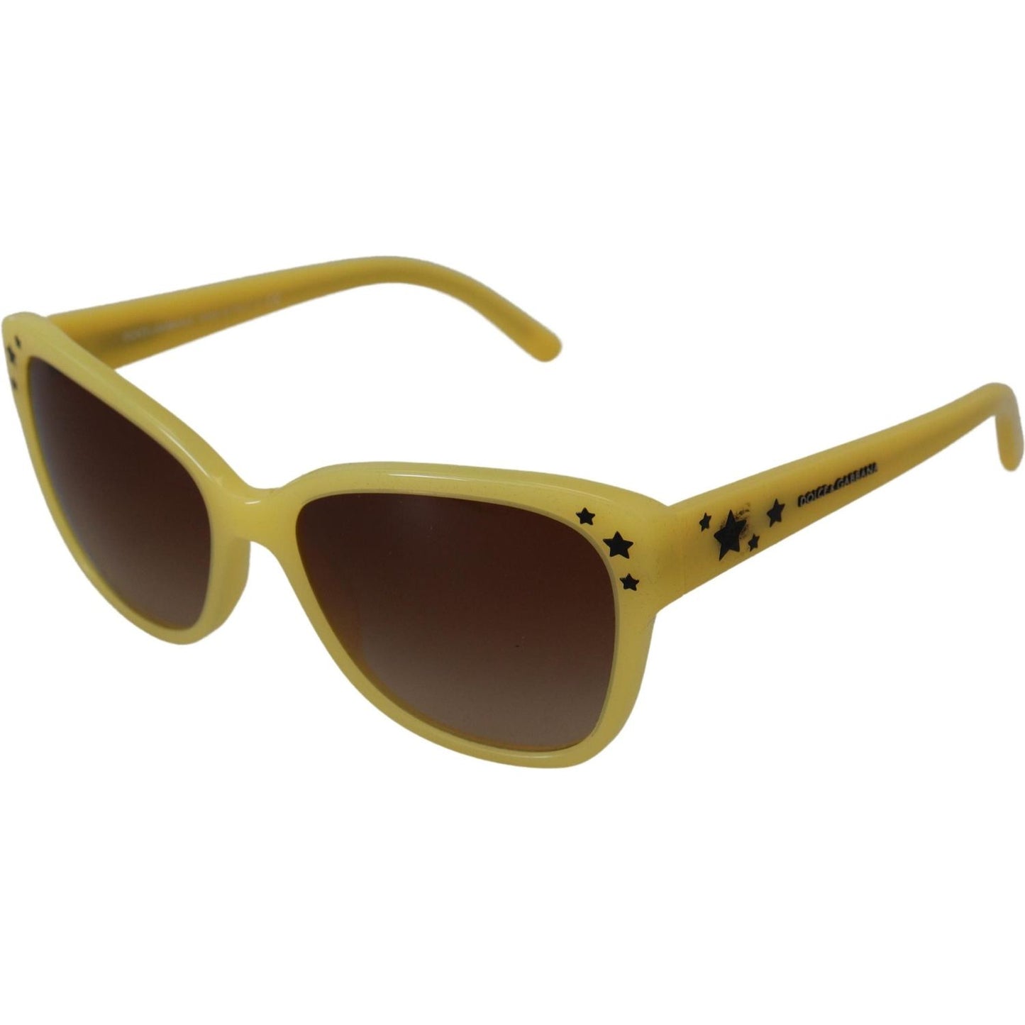 Dolce & Gabbana Chic Yellow Acetate Gradient Sunglasses Dolce & Gabbana