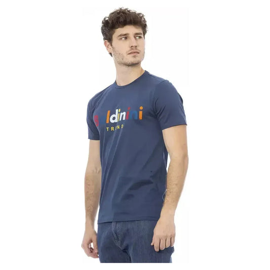 Baldinini Trend Blue Cotton Men T-Shirt Baldinini Trend