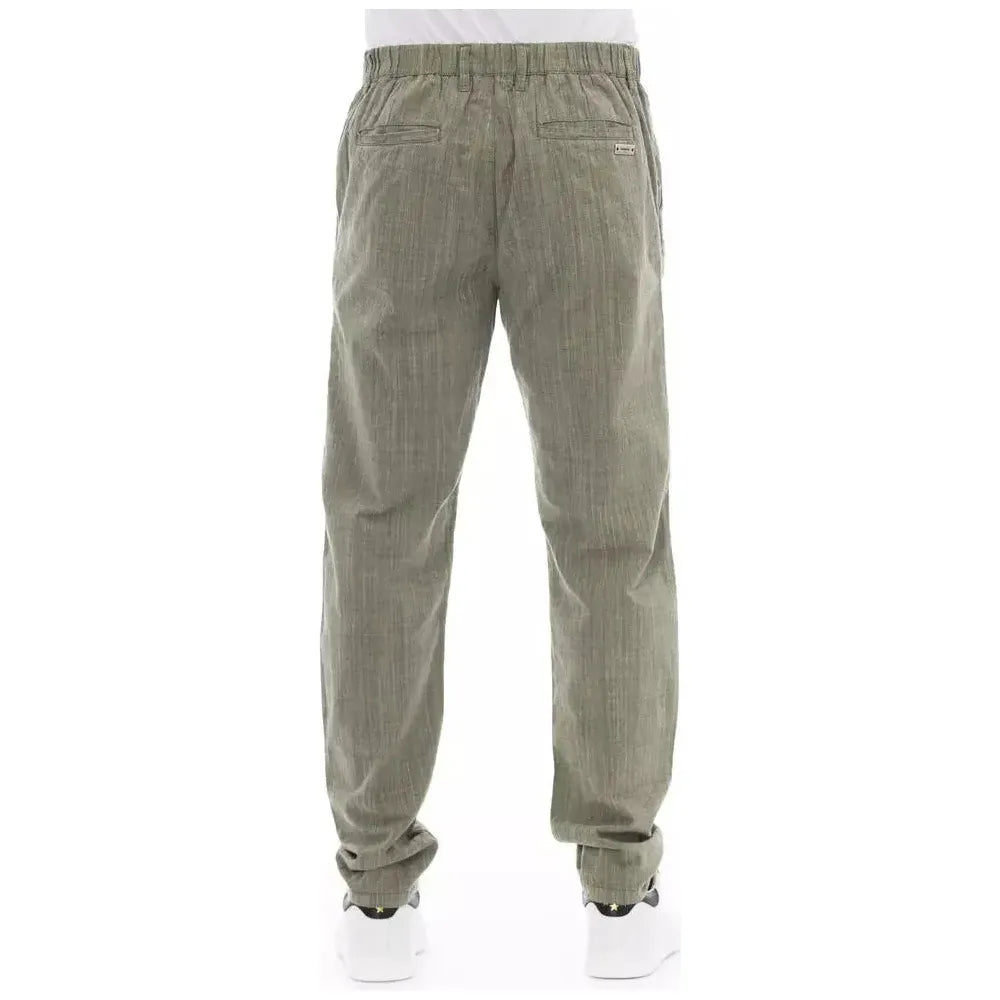 Baldinini Trend Army Cotton Men Pant Baldinini Trend