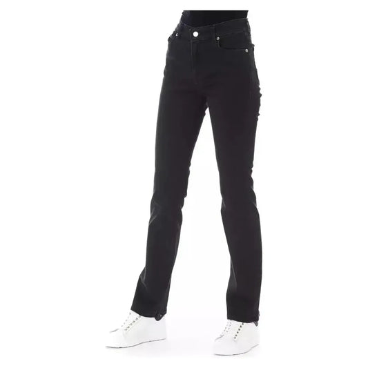 Baldinini Trend Black Cotton Women Jeans Baldinini Trend