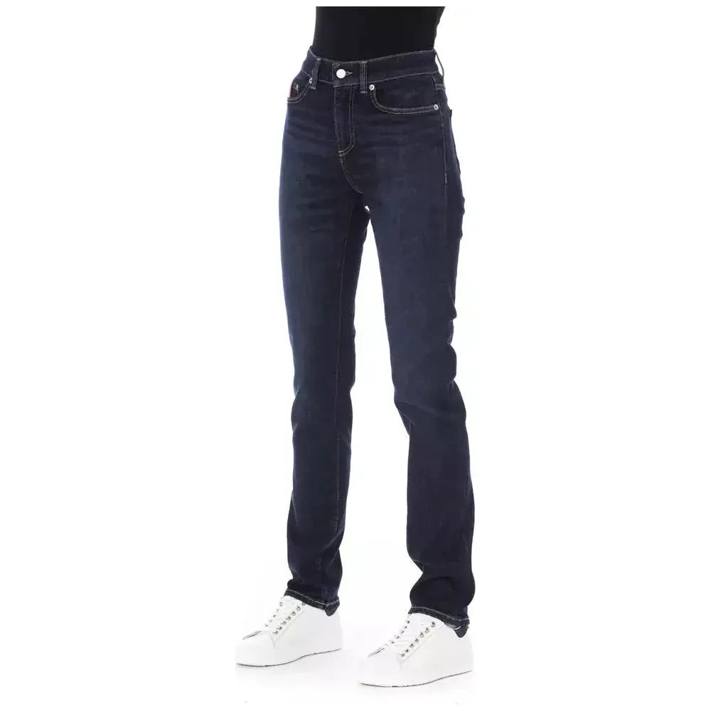 Baldinini Trend Blue Cotton Women Jeans Baldinini Trend