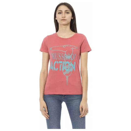 Trussardi Action Multicolor Cotton Women T-Shirt Trussardi Action