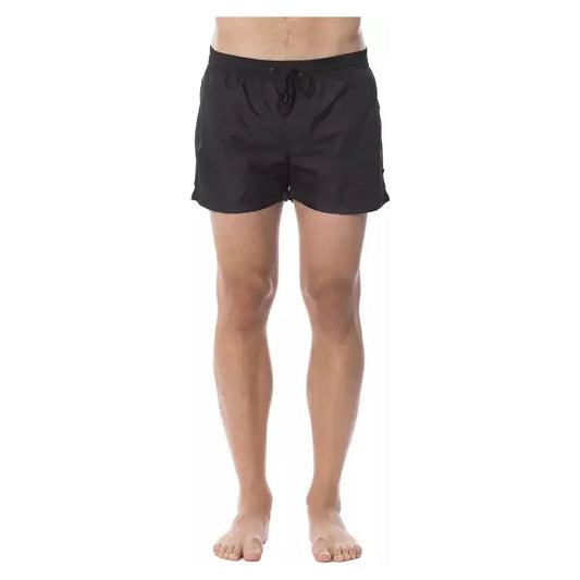 Roberto Cavalli Sport Black Polyester Men's Swimshorts