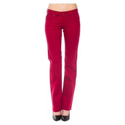 Ungaro Fever Red Cotton Women's Pants