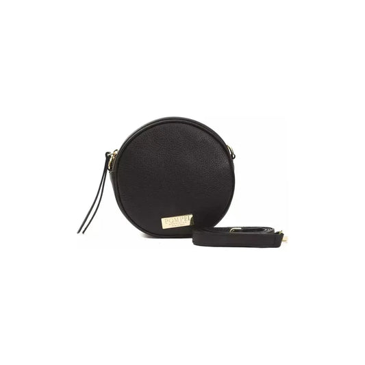 Pompei Donatella Black Leather Women Crossbody Bag
