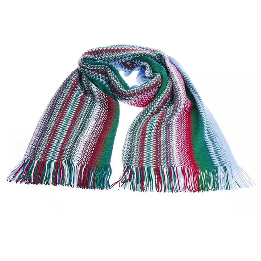 Missoni Multicolor Wool Men Scarf Missoni