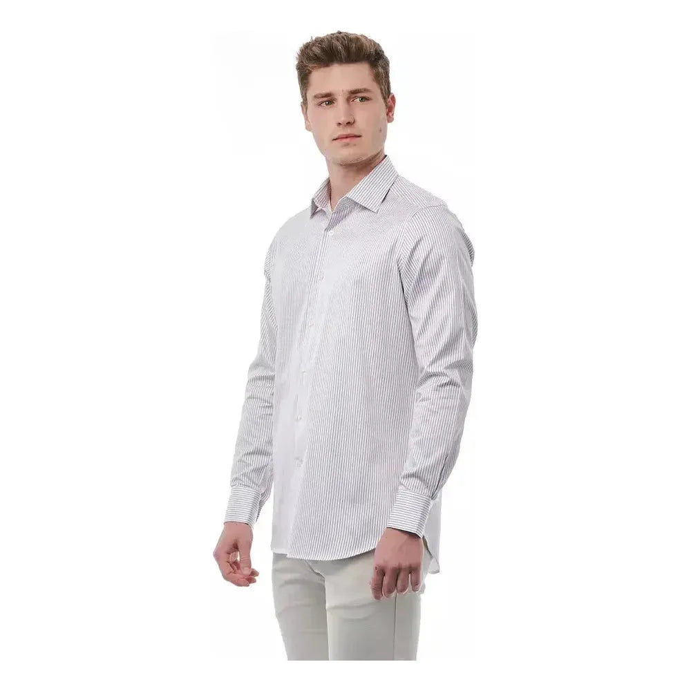 Bagutta White Cotton Men Shirt Bagutta