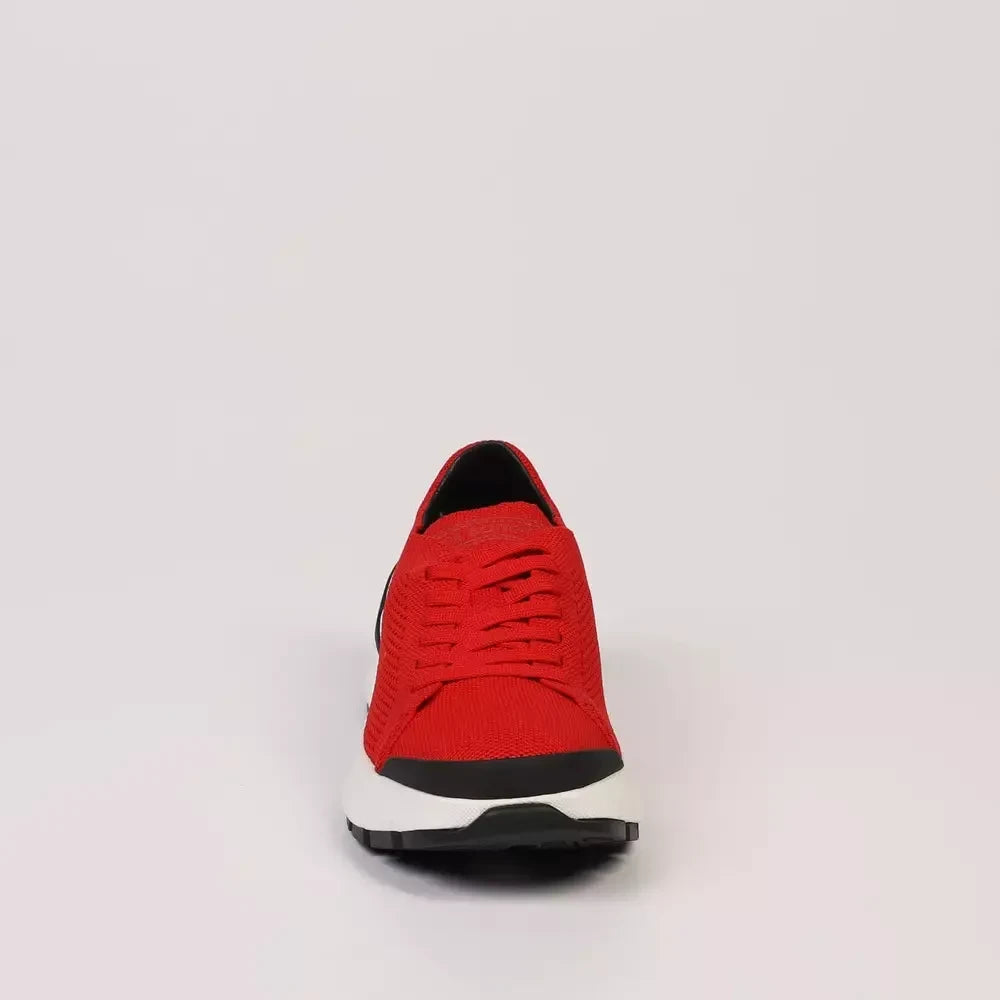 Neil Barrett Red Textile Men Sneaker Neil Barrett