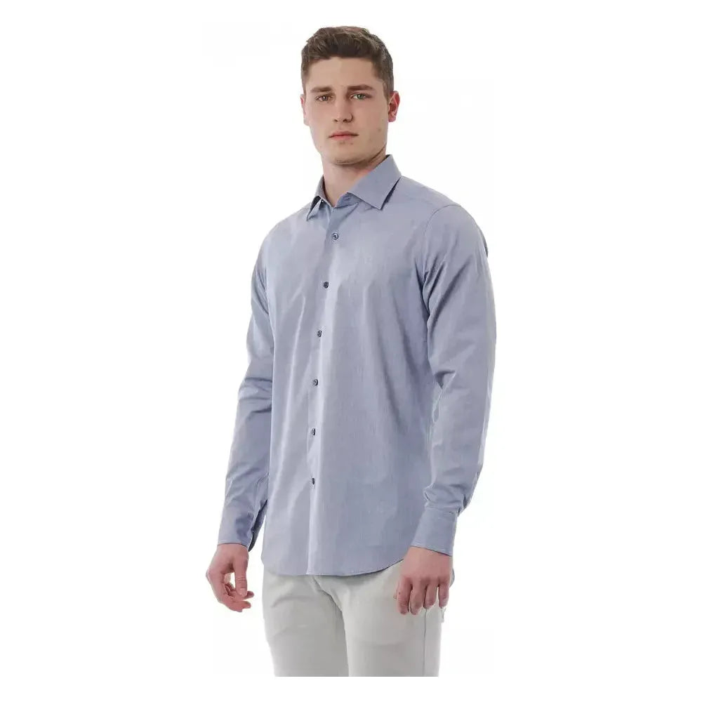Bagutta Gray Cotton Men Shirt
