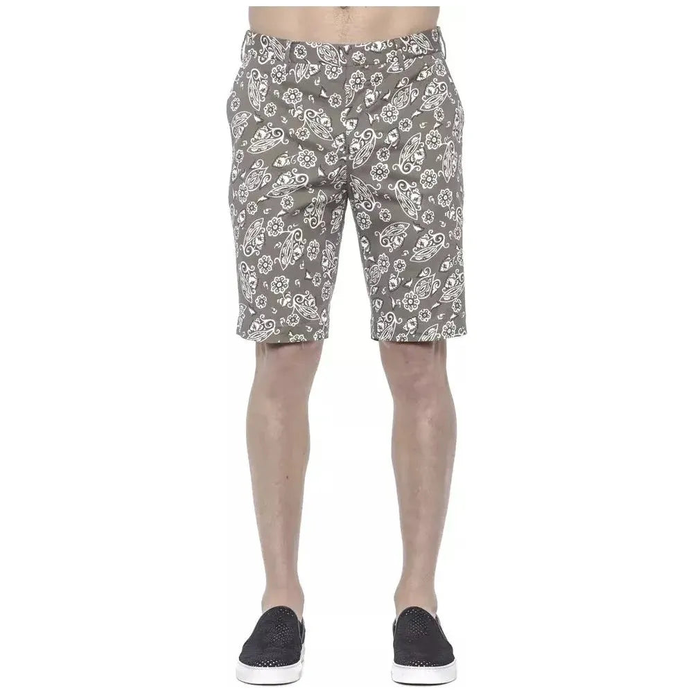 PT Torino Green Cotton Men Bermuda Short