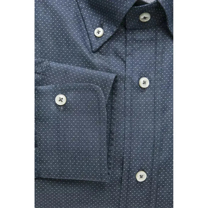 Robert Friedman Blue Cotton Men's Shirt