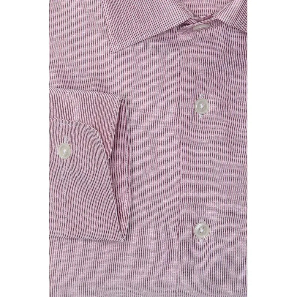 Robert Friedman Pink Cotton Men Shirt Robert Friedman