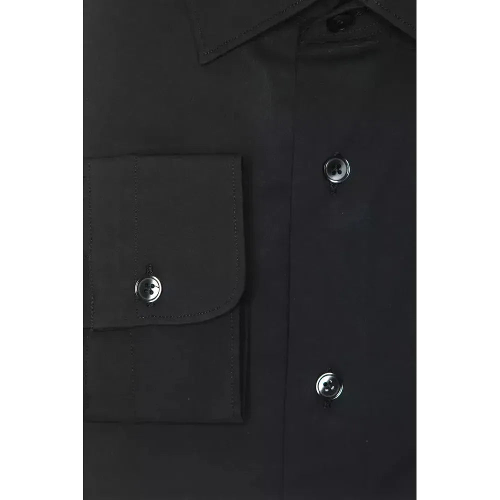 Robert Friedman Gray Cotton Men Shirt Robert Friedman