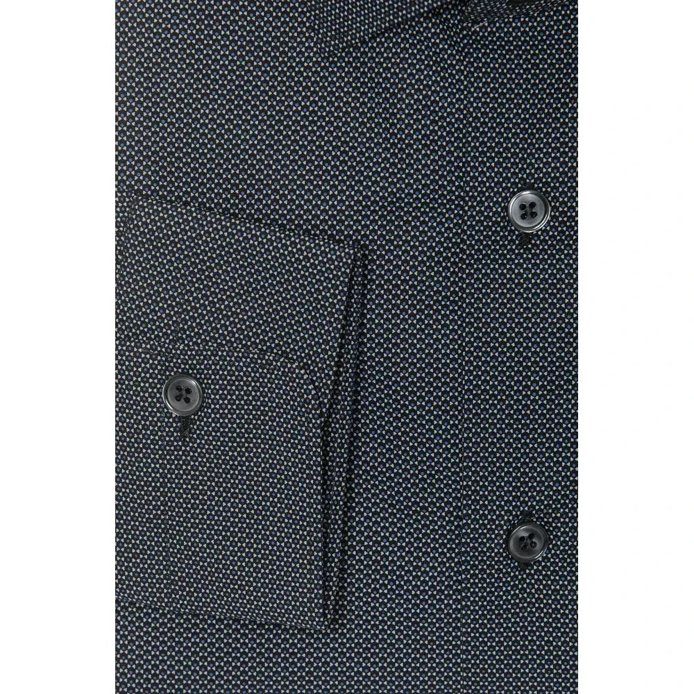 Robert Friedman Black Cotton Men Shirt Robert Friedman