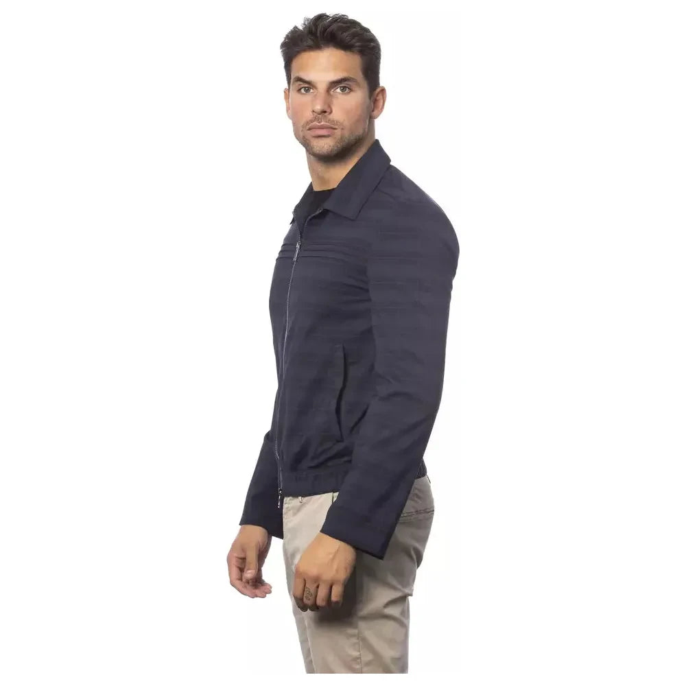 Verri Blue Wool Light Jacket 1728,67465543840,Blue,Bombers - Jackets & Coats - Clothing,Clothing,IT54 | XXL,Jackets & Coats - Clothing,Jackets - Men - Clothing,Men,Men - Clothing,New with tags,Verri