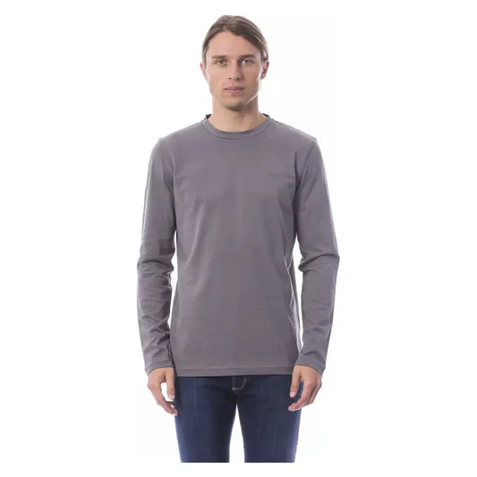 Verri Gray Cotton Men's T-Shirt 1728,67345744032,Clothing,Gray,Long Sleeve - T-Shirts - Clothing,Men,Men - Clothing,New with tags,Sportswear - Clothing,T-Shirts - Clothing,T-Shirts - Men - Clothing,T-Shirts - Sportswear - Clothing,Verri,XL