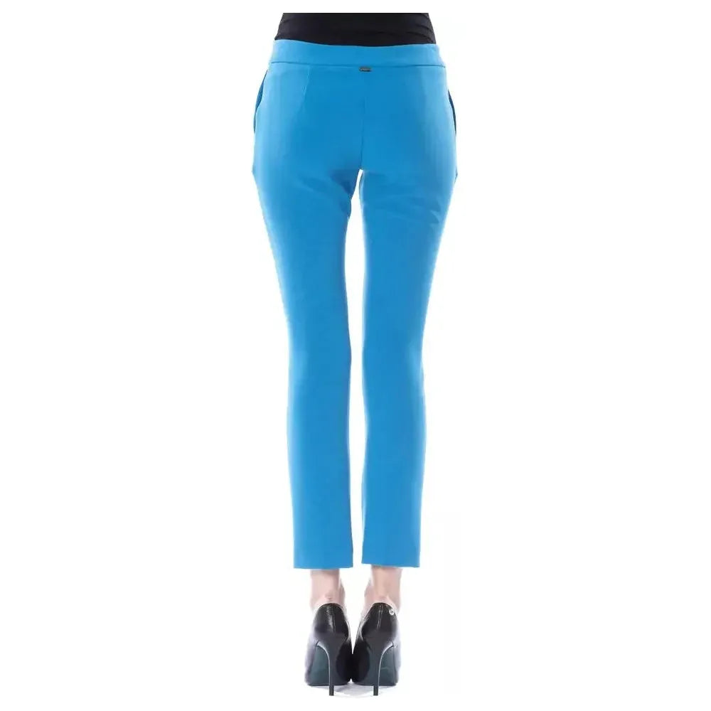 BYBLOS Light Blue Polyester Women Pants Jeans & Pants BYBLOS