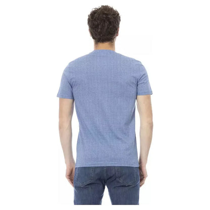 Baldinini Trend Light Blue Cotton Men T-Shirt
