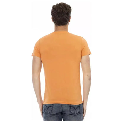 Trussardi Action Orange Cotton Men's T-Shirt 1728,67345744032,Clothing,Men,Men - Clothing,New with tags,Orange,T-Shirts - Clothing,T-Shirts - Men - Clothing,T-Shirts - T-Shirts - Clothing,Trussardi Action,XL